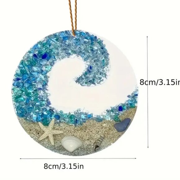 Blue Wave Acrylic Suncatcher - Picture 2 of 2